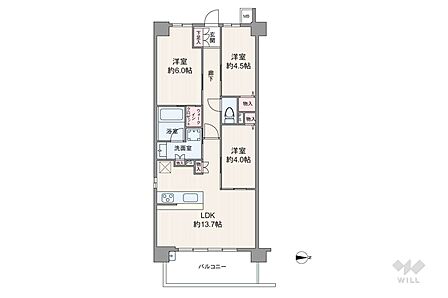 3LDK 間取り