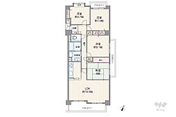 ユーステージ香流弐番館 4LDKの間取図画像
