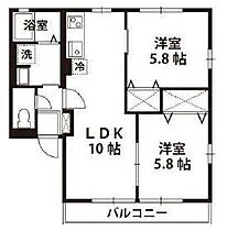 メゾン高田Ａ 202 ｜ 栃木県足利市葉鹿町1丁目（賃貸アパート2LDK・2階・49.85㎡） その2