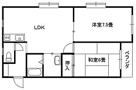 レジデンスアマダ 205 ｜ 栃木県足利市伊勢町2丁目（賃貸アパート2LDK・2階・50.50㎡） その2