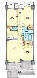 コスモステージ宿河原 3LDKの間取図画像