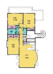 東急東横線 都立大学駅 徒歩5分の賃貸マンション 3階3LDKの間取り