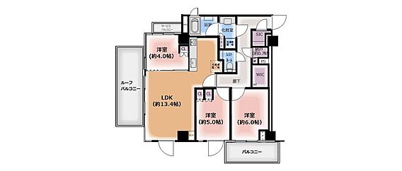 ３LDKの間取...