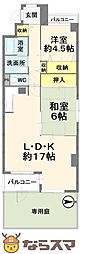 ネオハイツ南紀寺 2LDKの間取図画像