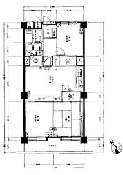 ソフトタウン谷津遊園1号棟 3LDKの間取図画像