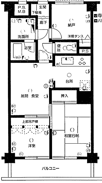 間取りを拡大表示