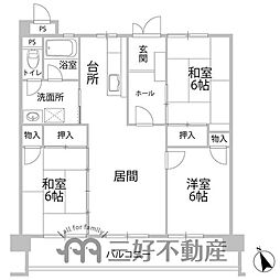 間取図画像 3LDK