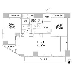 間取図画像 2LDK
