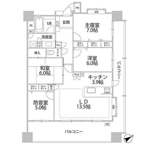 間取りを拡大表示