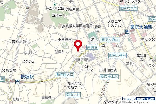 地図を拡大表示