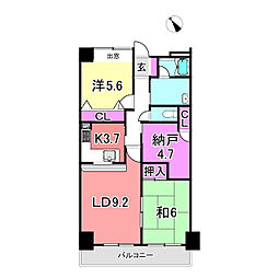 ル・セール明石 2SLDKの間取図画像