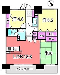 ライオンズマンション明石田町 3LDKの間取図画像