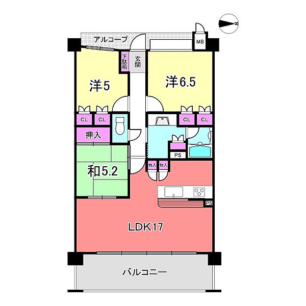 間取りを拡大表示