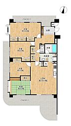 キャッスルハイツ小牧 4LDKの間取図画像