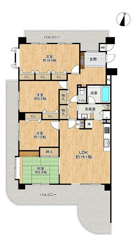 4LDK 間取り
