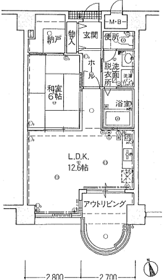 間取りを拡大表示