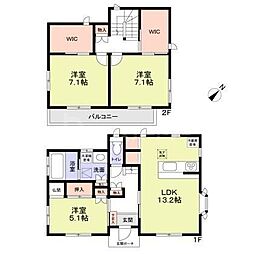 船橋市前原西8丁目戸建（ＪＴＩ） 2階3LDKの間取り