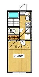 フォレストハウス鎌ヶ谷 1SKの間取図画像