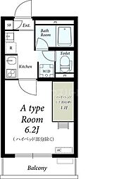リブリ・チヒロ壱番館 1Kの間取図画像