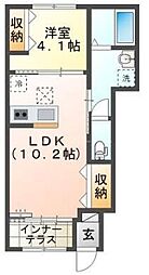 Re:Spring Natsumi 1LDKの間取図画像