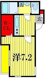 CasadeViento 1Kの間取図画像