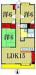 カーサ・レグルス 3LDKの間取図画像
