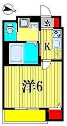 robot home 薬園台(ロボットホームヤクエンダイ) 1Kの間取図画像