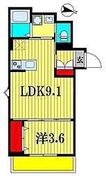 robot home 薬園台(ロボットホームヤクエンダイ) 1LDKの間取図画像