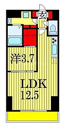 JUSEIRESIDENCE 1LDKの間取図画像
