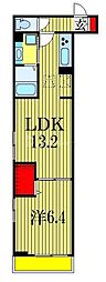 メゾンフォレスト.M 1LDKの間取図画像