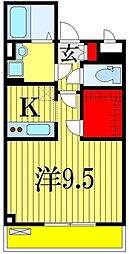 エクステージ 1Kの間取図画像