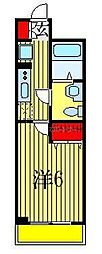 Nステージ西船橋3 1Kの間取図画像