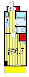 イーストベイ船橋本町 1Kの間取図画像