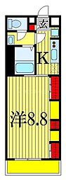 リブリ・ミライト 1Kの間取図画像