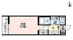 エフマーレ 1Kの間取図画像