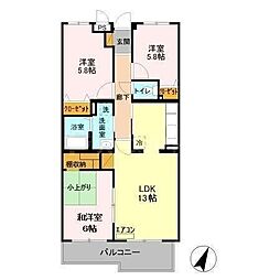 エムズアーク 3LDKの間取図画像
