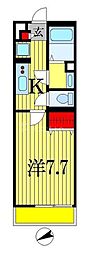 リブリ・RYJ2 1Kの間取図画像