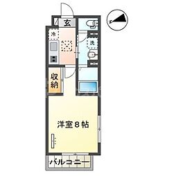 ラ フェリシテK 1階/-