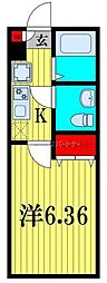 (仮称)セレーノ薬円台 1Kの間取図画像