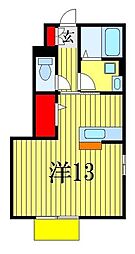 らら・ベイ2 ワンルームの間取図画像