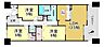 間取り：ファミリーにも十分な広さの広々とした３LDKの物件です♪