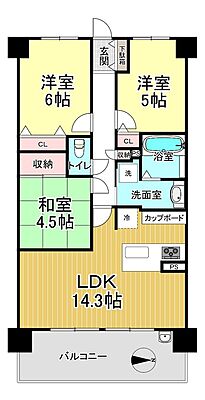 間取り レイシアコート平野長原パークサイドリッジ 2階/-