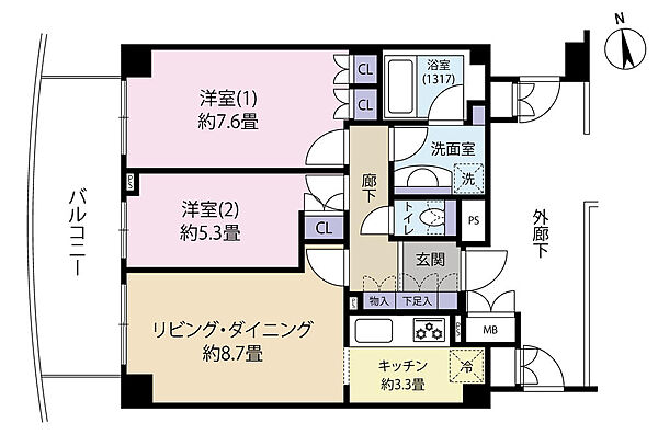 間取りを拡大表示