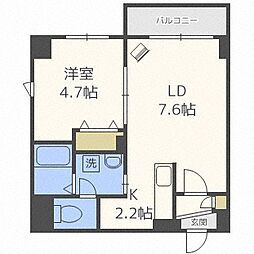 GARE89 1LDKの間取図画像