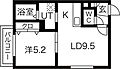 ソレイユ平岸2階5.1万円