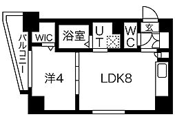 クラッセひばりが丘 1LDKの間取図画像