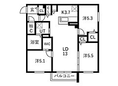 物件の間取り