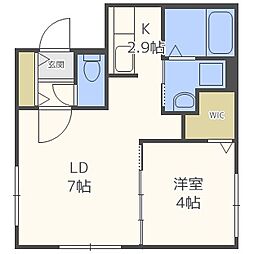PRINCEHOMESS517 1LDKの間取図画像