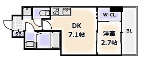 大阪府大阪市浪速区幸町2丁目（賃貸マンション1DK・3階・27.32㎡） その2