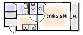 大阪府大阪市西成区千本中2丁目（賃貸アパート1K・4階・22.09㎡） その2